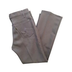 Levi's Men's 100 Polyester Gray Classic Straight Leg Pants W34 L31 Made in USA